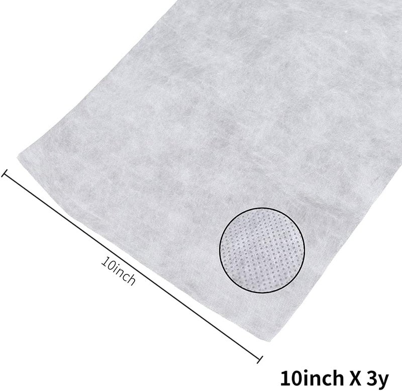 DGQ Wash-Away Water Soluble Stabilizer 10" x 3 Yard Light Weight Non Woven Wash Away Machine Embroidery Topping Embroidery Stabilizer Backing for Sewing Craft - Image 2